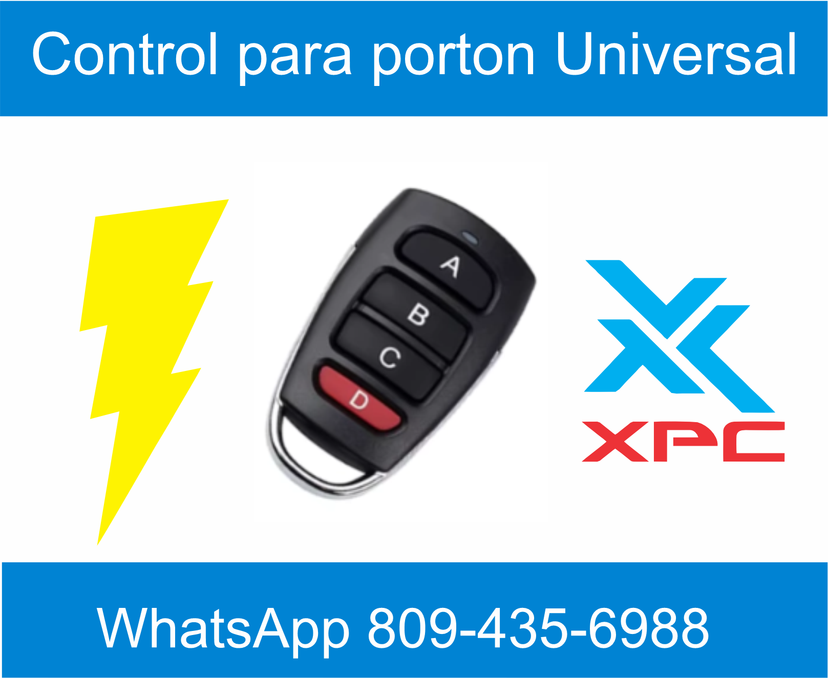 control abcd para porton electrico